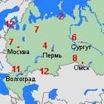 прогноз чт, 17.10. Россия